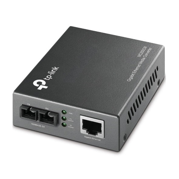 TP-Link MC200CM 1000Mbps RJ45 to 1000Mbps multi-mode SC fiber Converter, Full-duplex, up to 550m, switching power adapter, chassis TL-MC1400 rack-moun TP-Link MC200CM 1000Mbps RJ45 to 1000Mbps multi-mode SC fiber Converter, Full-duplex, up to 550m, switching power adapter, chassis TL-MC1400 rack-moun